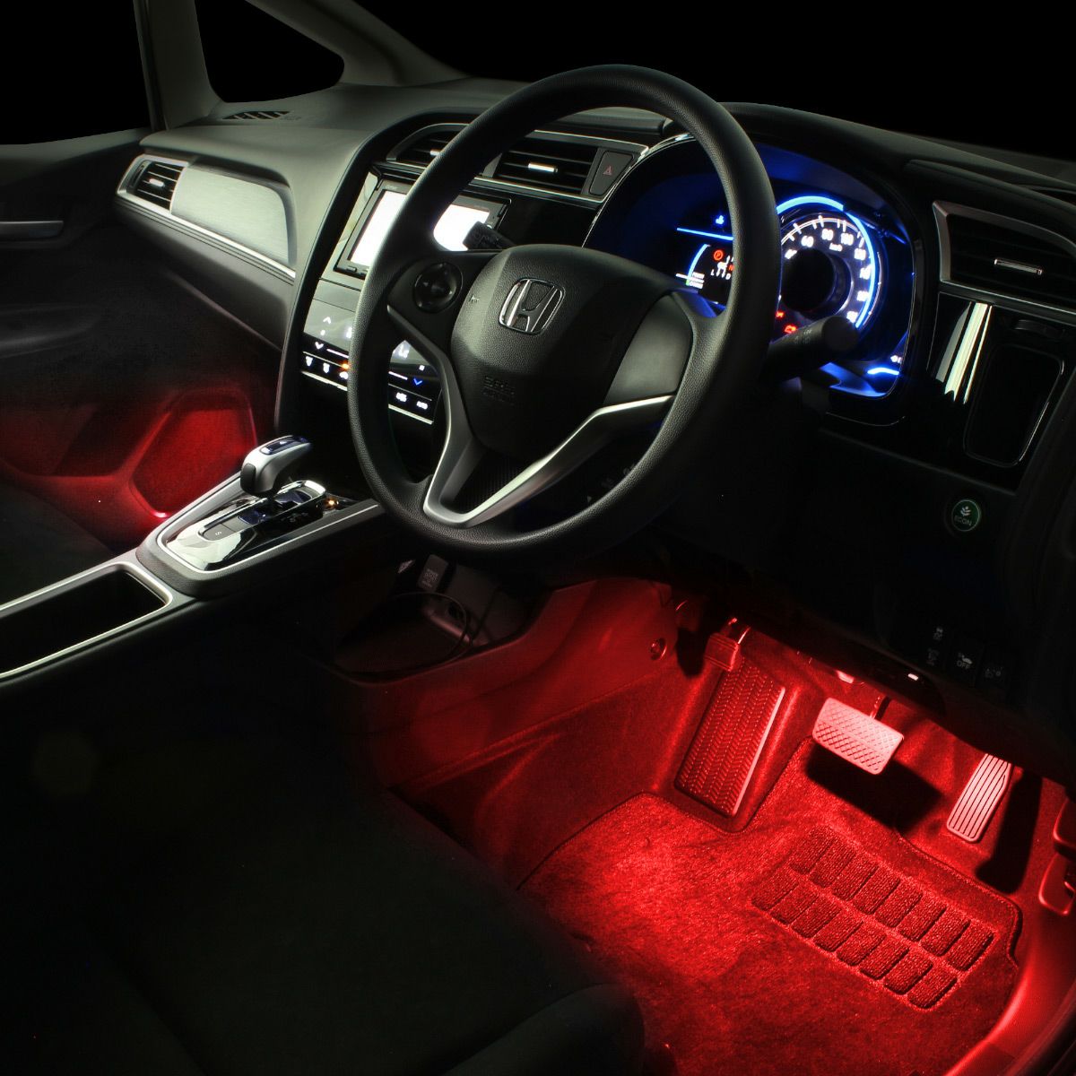 シャトル(GK/GP)専用LEDフットライトキット 前後席セット | エーモン