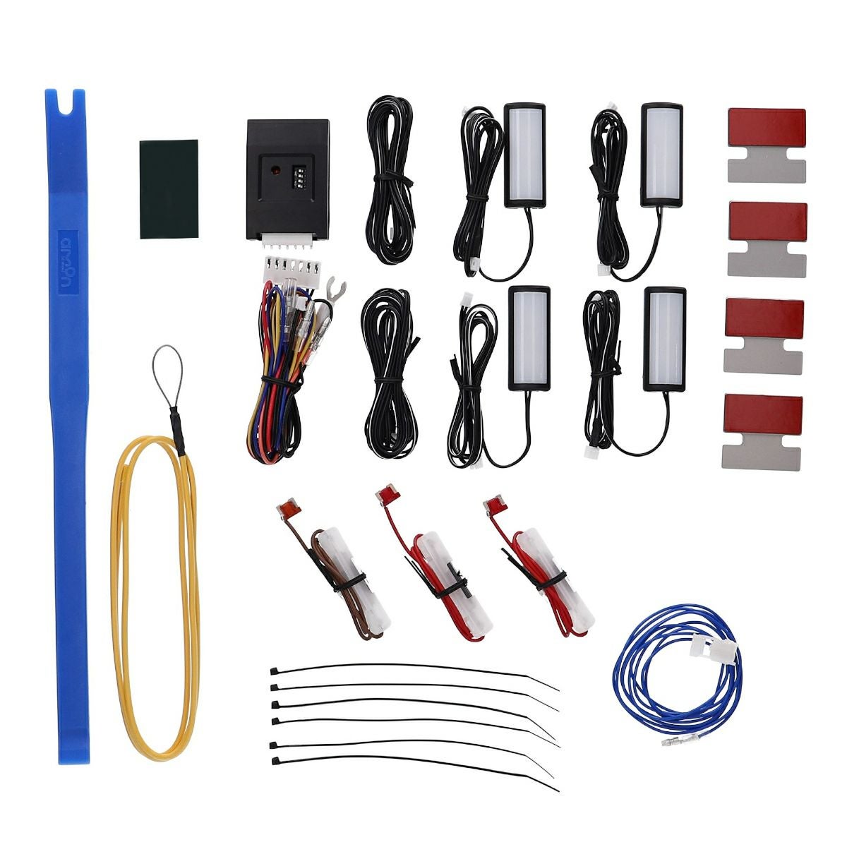 ウィッシュ(ZGE20系)専用LEDフットライトキット 前後席セット