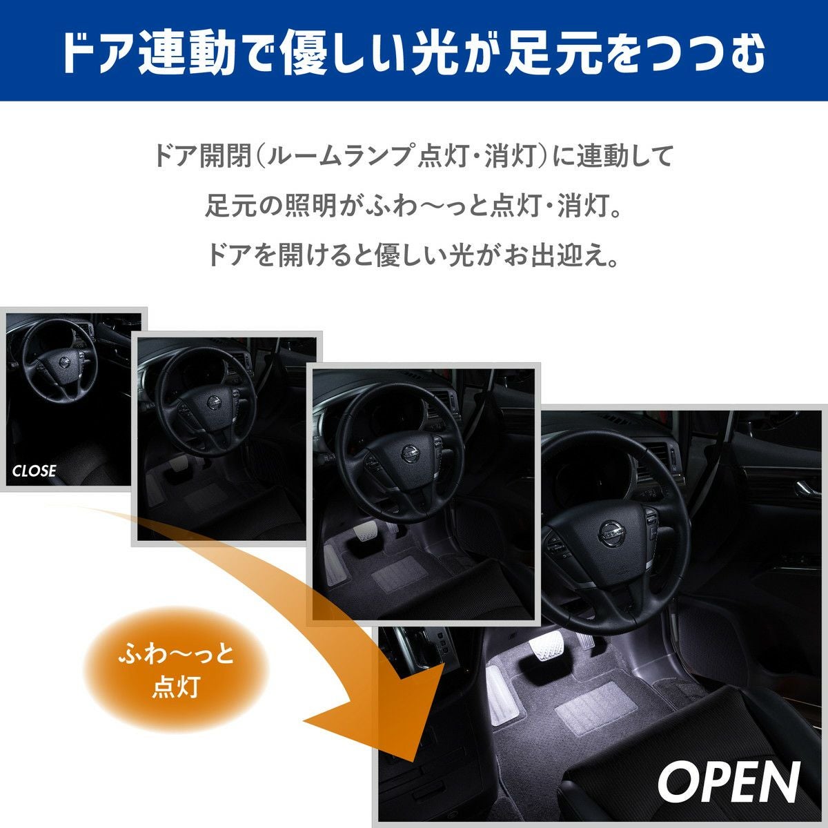 S660(JW)専用LEDフットライトキット | エーモン公式オンラインショップ