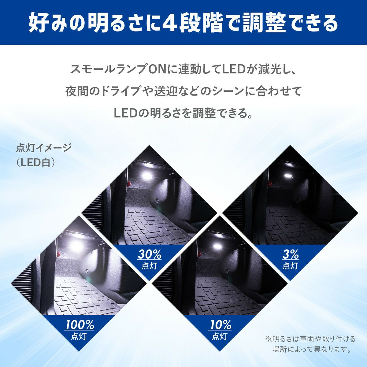S660(JW)専用LEDフットライトキット | エーモン公式オンラインショップ